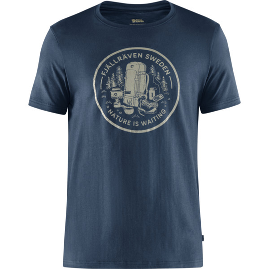 Fjällräven Fikapaus T-shirt M - Navy - Miehet - S