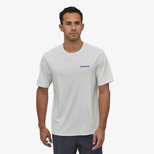 Patagonia Miesten Capilene® Cool Daily Printti T-paita, Boardshort Logo: White / XL