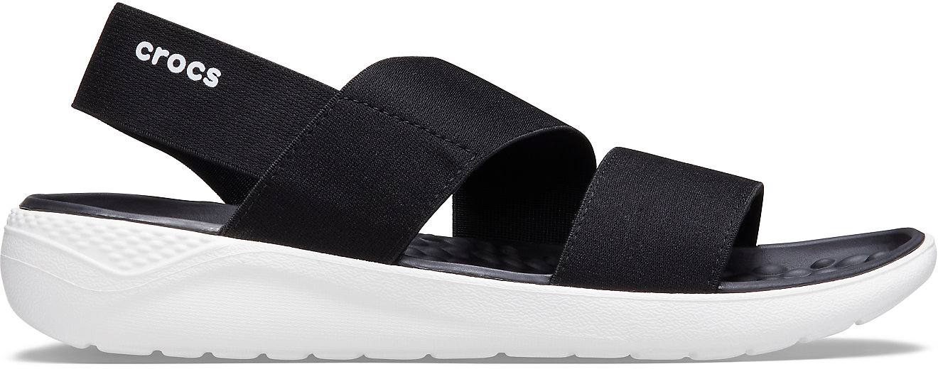 Women's LiteRide™ Stretch Sandal Musta / Valkoinen US 10