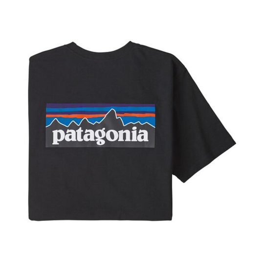 Patagonia M' S P-6 Logo Responsibili-tee - Black - Miehet - S