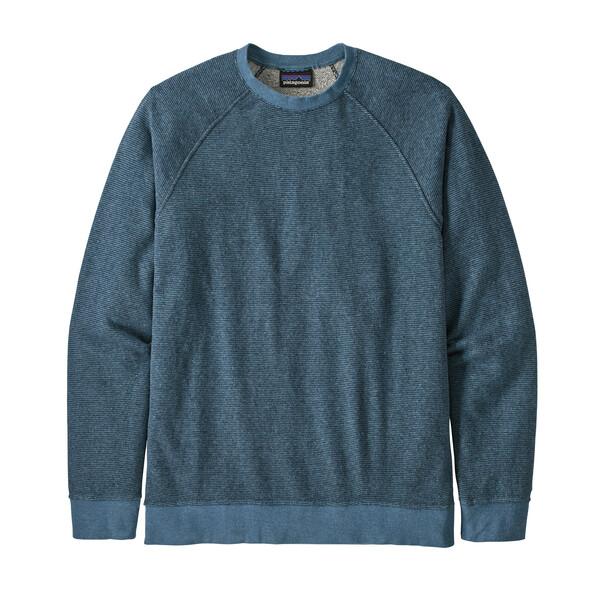 Miesten Patagonia Trail Harbor Crewneck Sweatshirt – pehmeä ja hengittävä collegepaita, Long Plains: Pigeon Blue / S