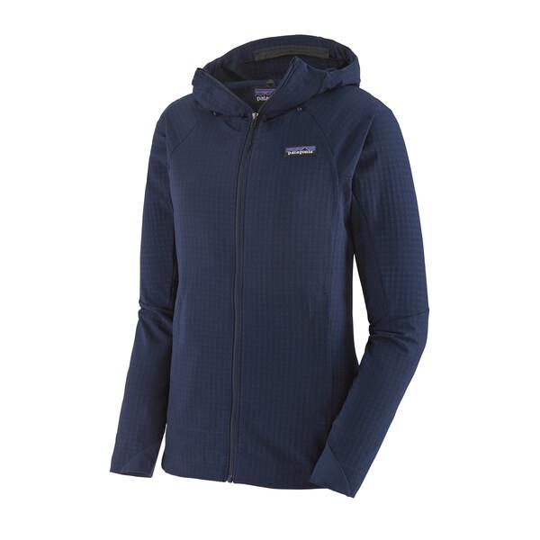 Naisten R1® TechFace Hupullinen Takki - Kierrätettyä Polyesteria, Classic Navy / S