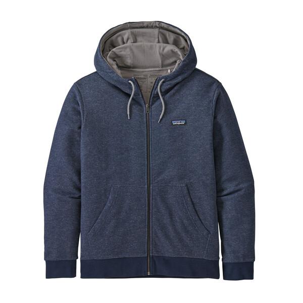 Patagonia Miesten P-6 Label French Terry Vetoketjuhuppari, Navy Blue / S