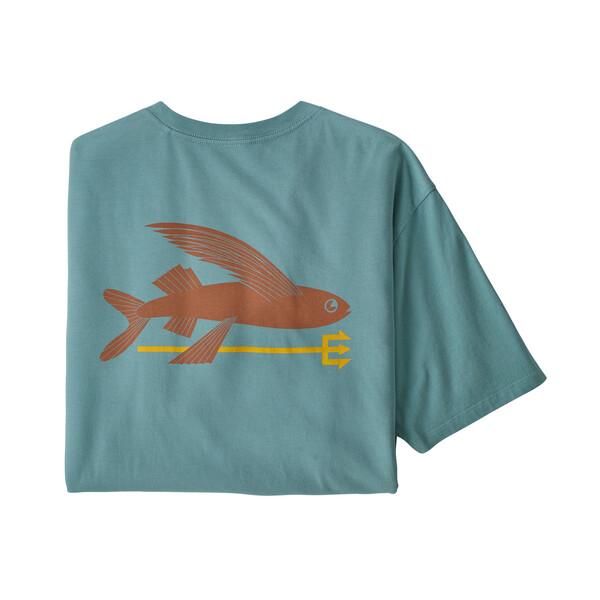 Patagonia Miesten Flying Fish Luomupuuvilla T-Paita, Upwell Blue / S