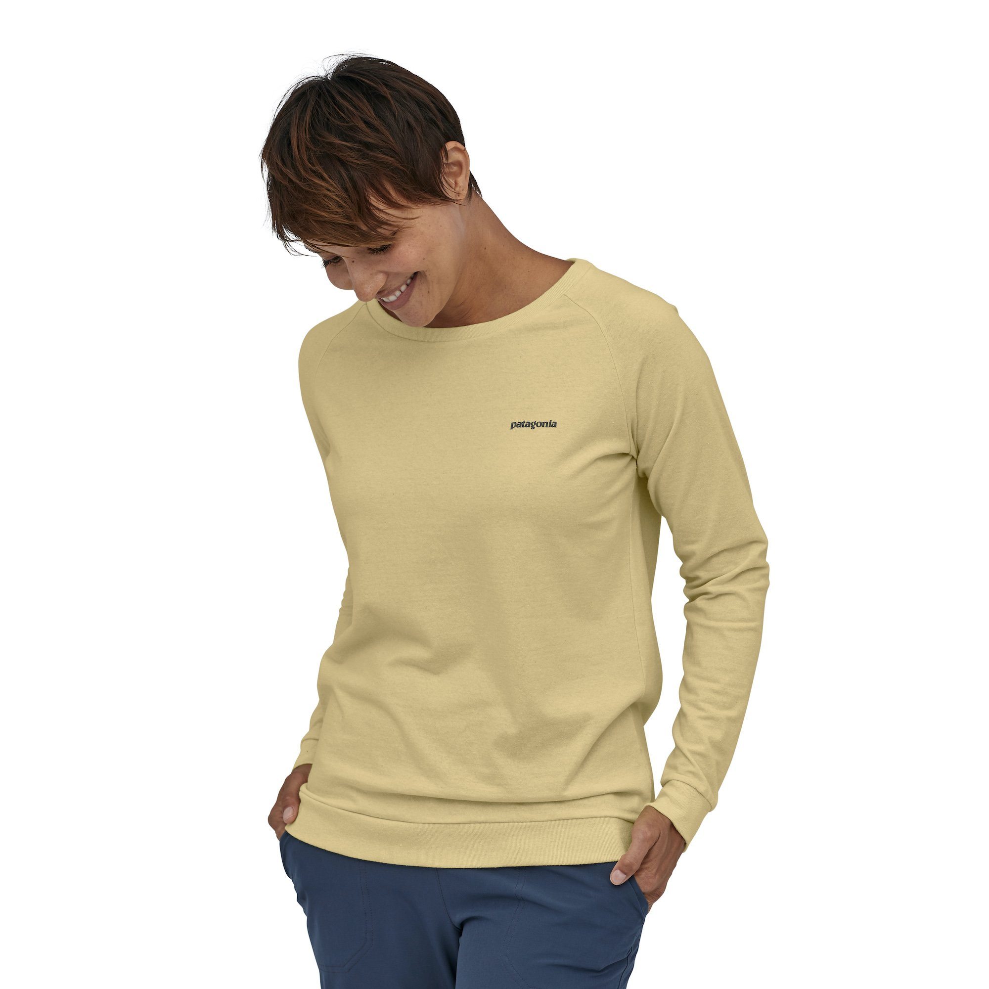 Patagonia Pitkähihainen T-paita Pastel P-6 Logo Responsibili-Tee, Resin Yellow / S