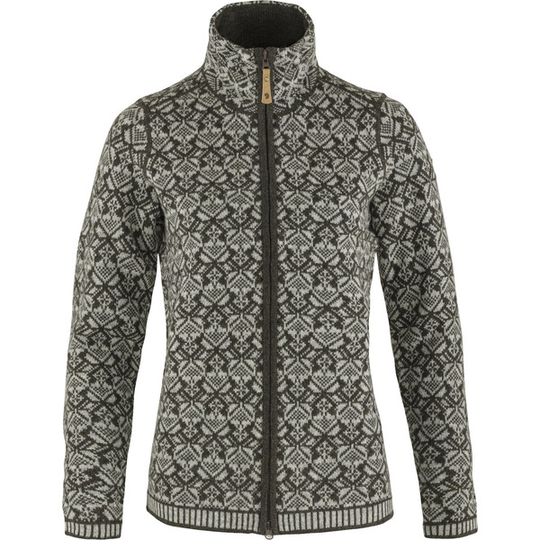 Fjällräven Snow Cardigan W - Dark Olive - Naiset - S