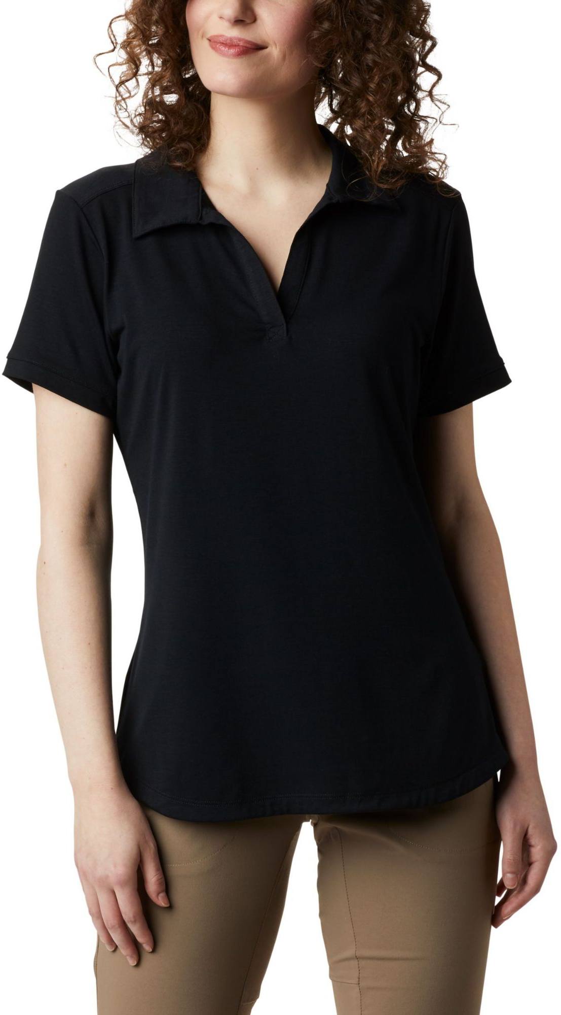 Women's Essential Elements Polo Musta L