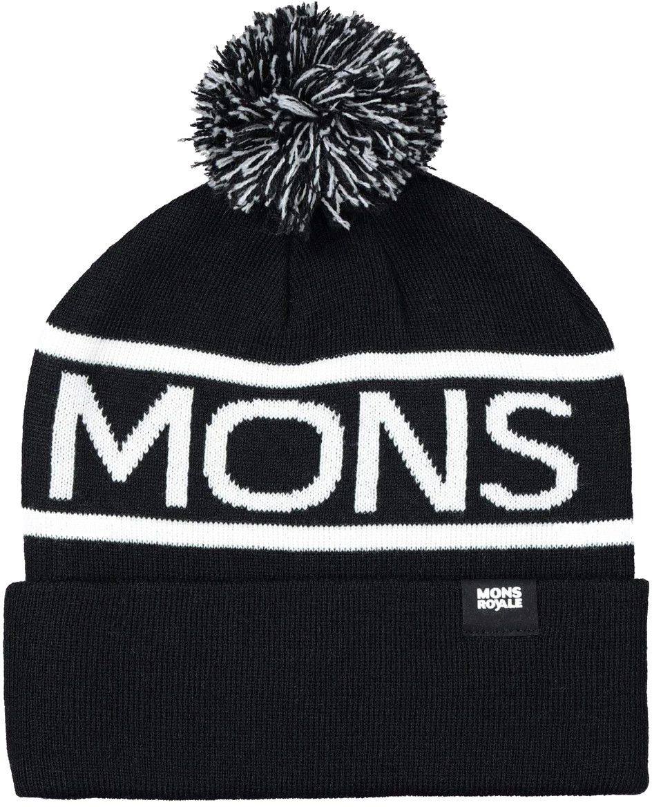 Pom-pom Beanie Musta / Valkoinen