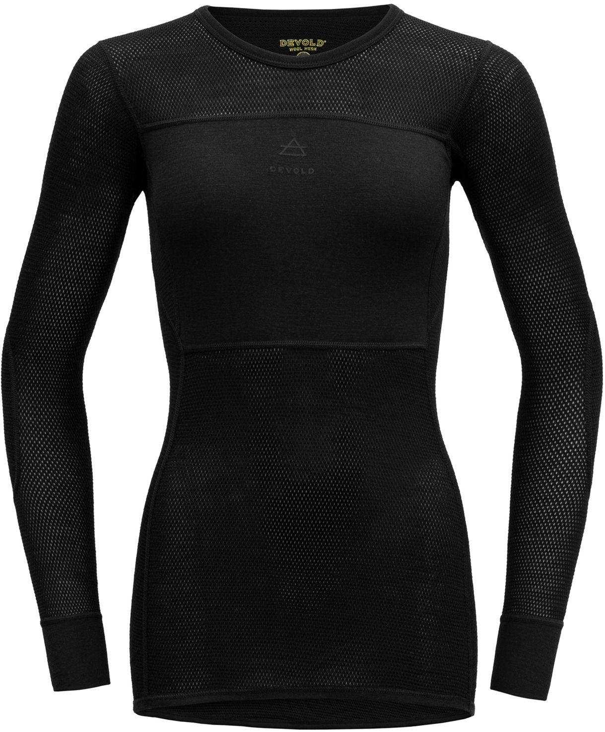 Wool Mesh Woman Shirt Caviar L