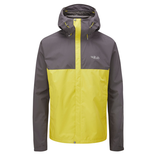 Rab Downpour Eco Jacket - Graphene/zest - Miehet - L