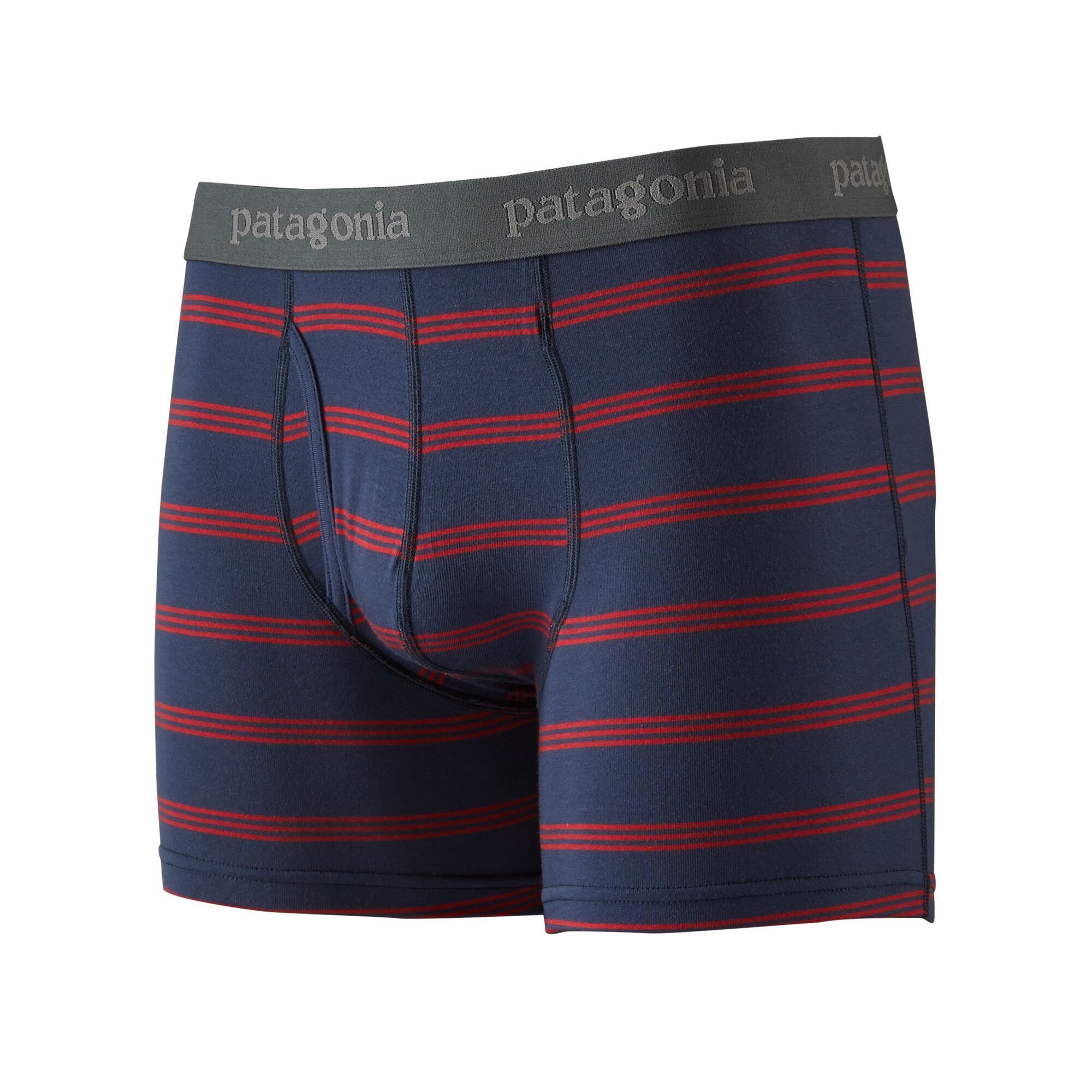 Patagonia Miesten Essential Bokserit Urheiluun - TENCEL-kankaasta, Pier Stripe: New Navy / S / 3"