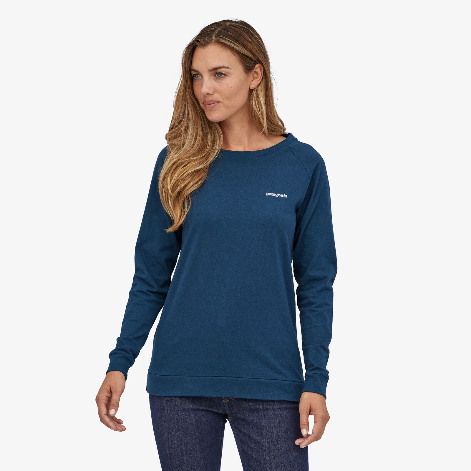 Patagonia Pitkähihainen T-paita Pastel P-6 Logo Responsibili-Tee, Crater Blue / S