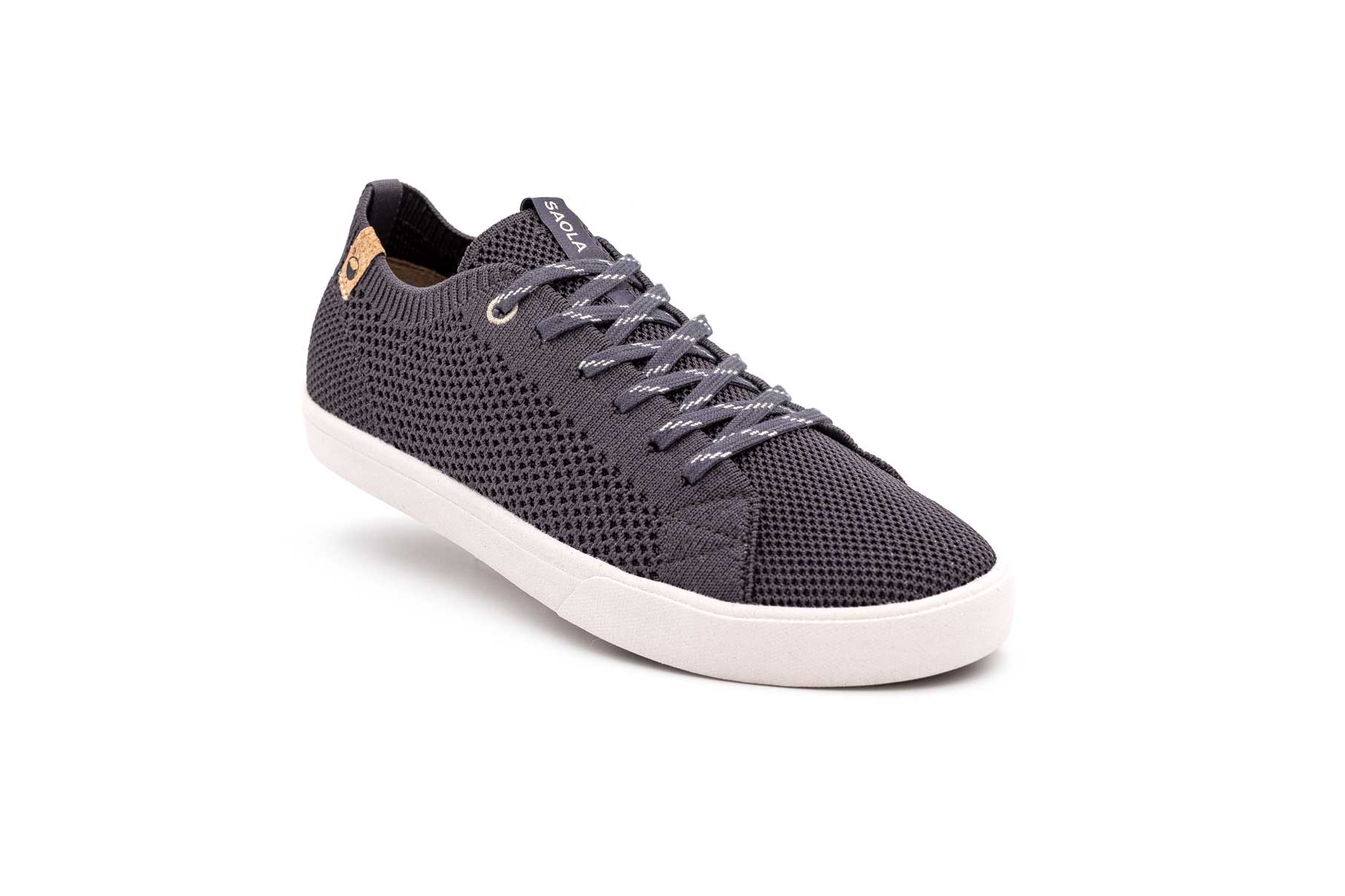 Saola Naisten Cannon Knit - 100% vegaanit tennarit, Obsidian / 41