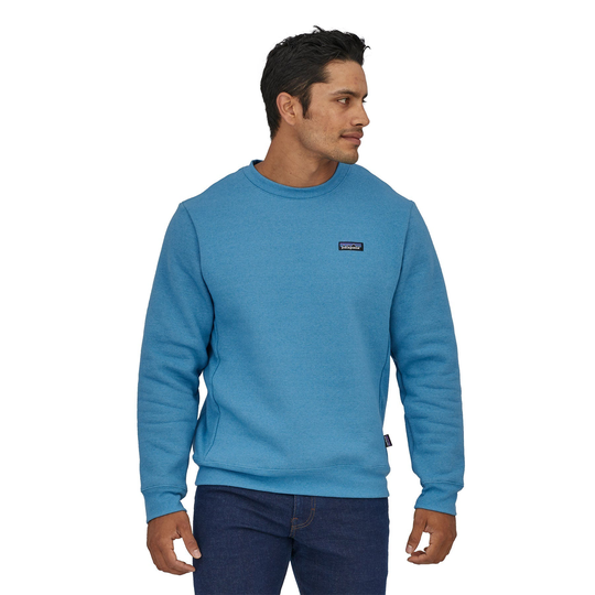 Miesten Patagonia P-6 Label Uprisal Crew Sweatshirt – kierrätetyistä materiaaleista, Anacapa Blue / M