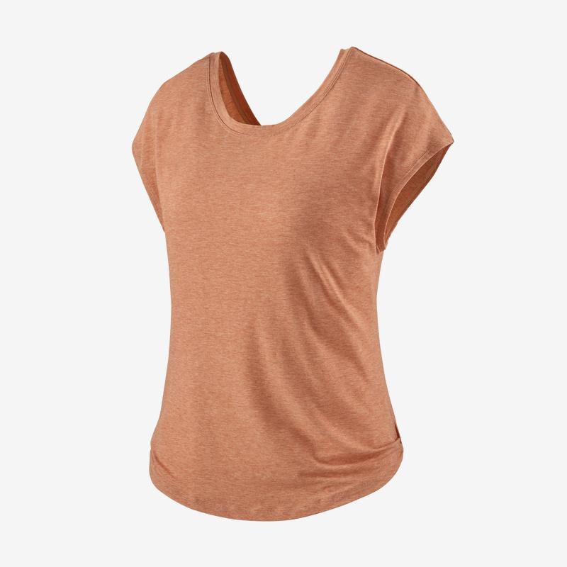 Patagonia Naisten Glorya Twist T-paita - Kierrätettyä polyesteria, Scotch Pink / S
