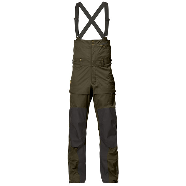 Fjällräven Keb Eco-shell Bib Trousers M - Dark Olive - Miehet - L