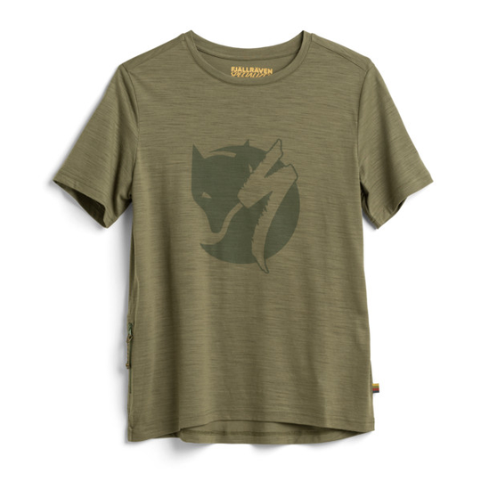 Fjällräven S/f Wool T-shirt W - Green - Naiset - L