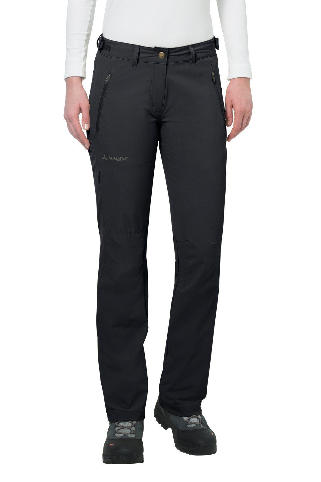 Naisten Farley Stretch Housut II - Ulkoiluhousut ympäristöystävällisistä materiaaleista, Black / 34