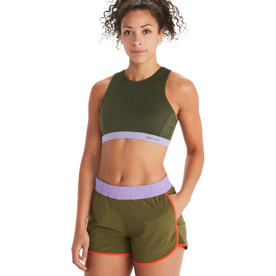 Marmot Wm' S Leda Sports Bra - Nori/paisley Purple - Naiset - L
