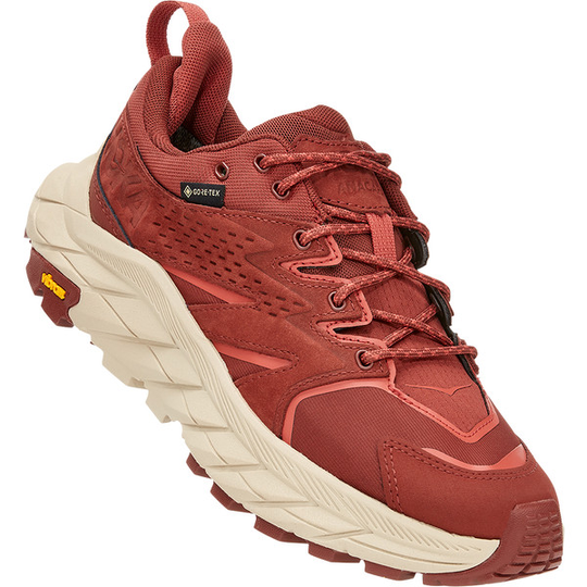 Hoka One One W Anacapa Low Gtx - Cherry Mahogany / Hot Sauce - Naiset - 6,5