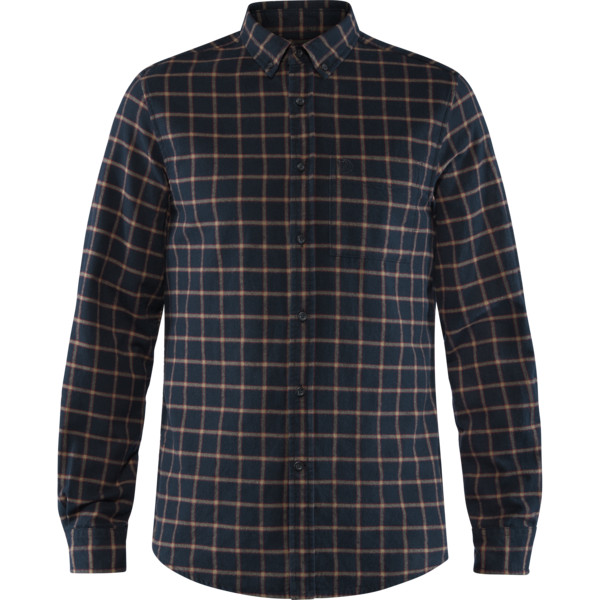 Fjällräven Övik Flannel Shirt M - Dark Navy - Miehet - L