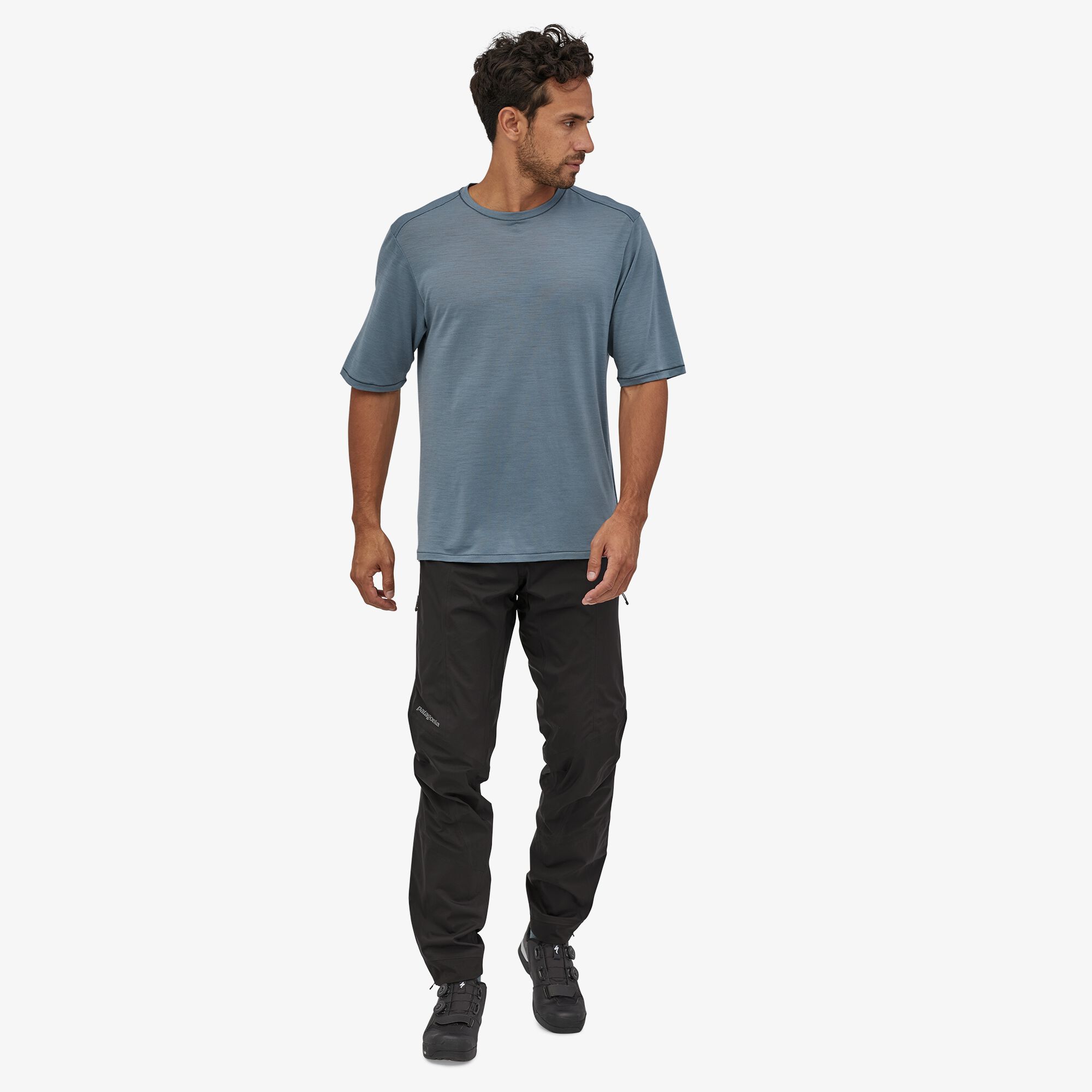 Patagonia miesten Dirt Roamer Storm housut - 100% kierrätetty nailon, Black / S