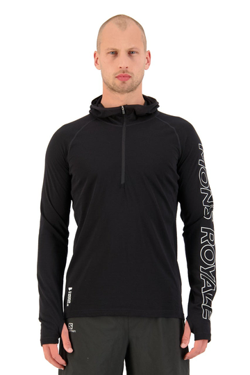 Mons Royale Miesten Temple Tech Huppari - Merinovilla, Black / S