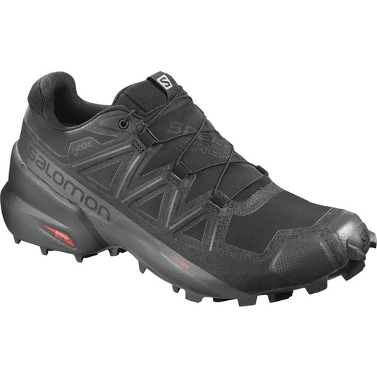Salomon Speedcross 5 Gtx - Black/black/phantom - Miehet - UK 7,5
