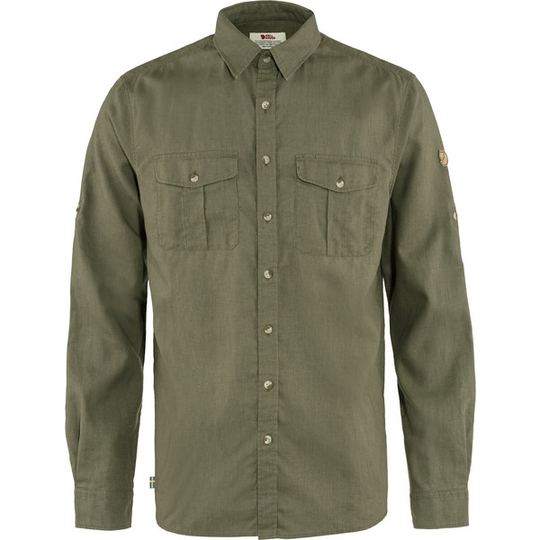 Fjällräven Övik Travel Shirt Ls M - Green - Miehet - XXL