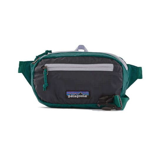Kestävä ja superkevyt Patagonia Black Hole Mini Hip -vyölaukku, Borealis Green