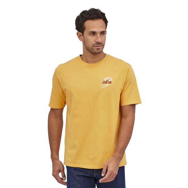 Patagonia Miesten Tube View Luomupuuvilla T-Paita, Mountain Yellow / S