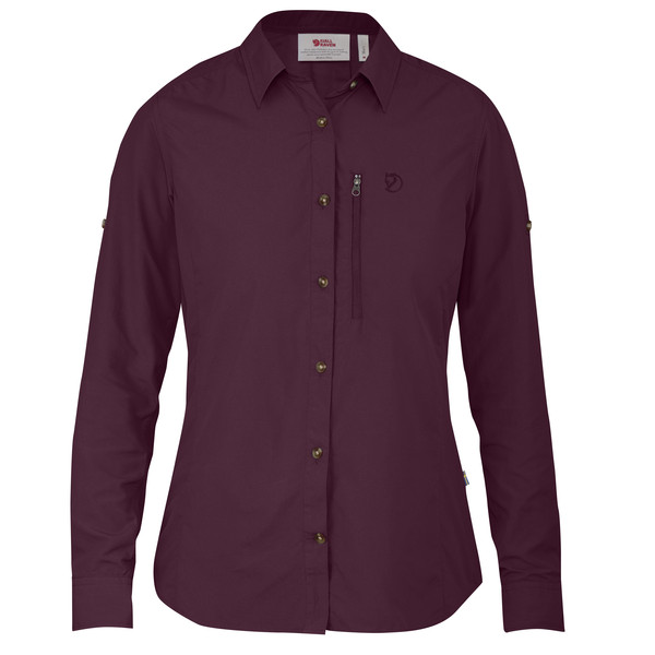 Fjällräven Abisko Hike Shirt Ls W - Plum - Naiset - XS