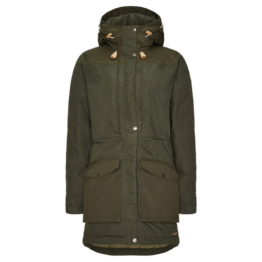 Fjällräven Singi Wool Padded Parka W - Deep Forest - Naiset - M
