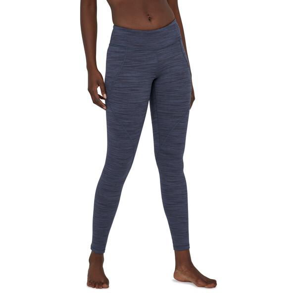 Patagonia Naisten Centered Leggingsit - Kierrätettyä Polyesteria, Space Dye: Dolomite Blue / S