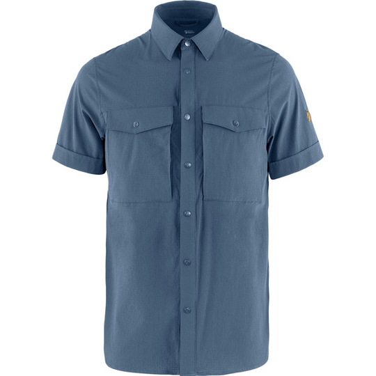 Fjällräven Abisko Trekking Shirt Ss M - Uncle Blue - Miehet - M