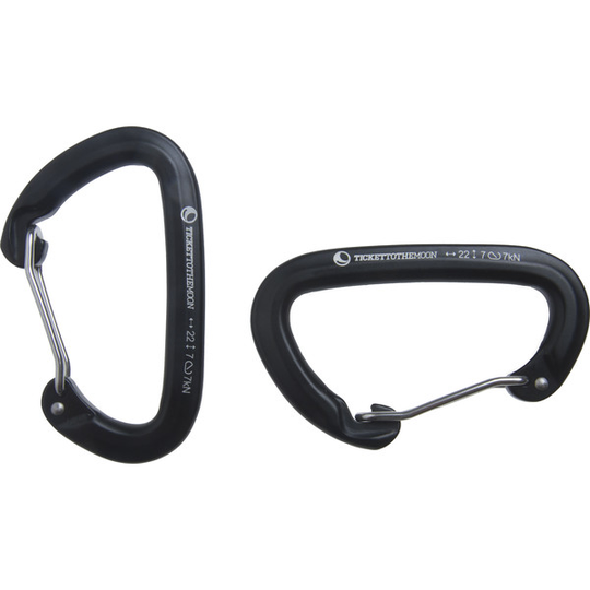 Ticket To The Moon 2 X Carabiner - Nocolor - OneSize