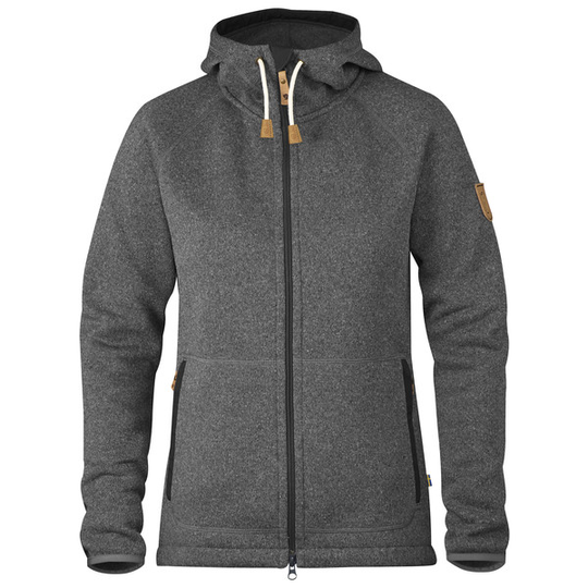 Fjällräven Övik Fleece Hoodie W - Dark Grey - Naiset - XXS