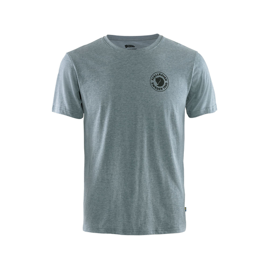 Fjällräven Miesten 1960 Logo T-shirt - Luomupuuvillaa & Kierrätettyä polyesteria, Uncle Blue-Melange / S