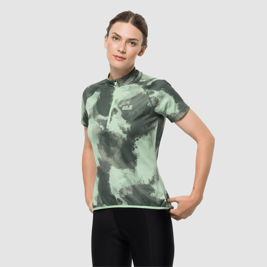 Tourer Halfzip Print Tee W Vihreä S