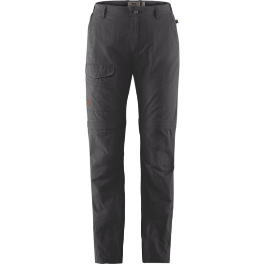Fjällräven Travellers Mt Zip-off Trs W - Dark Grey - Naiset - 40