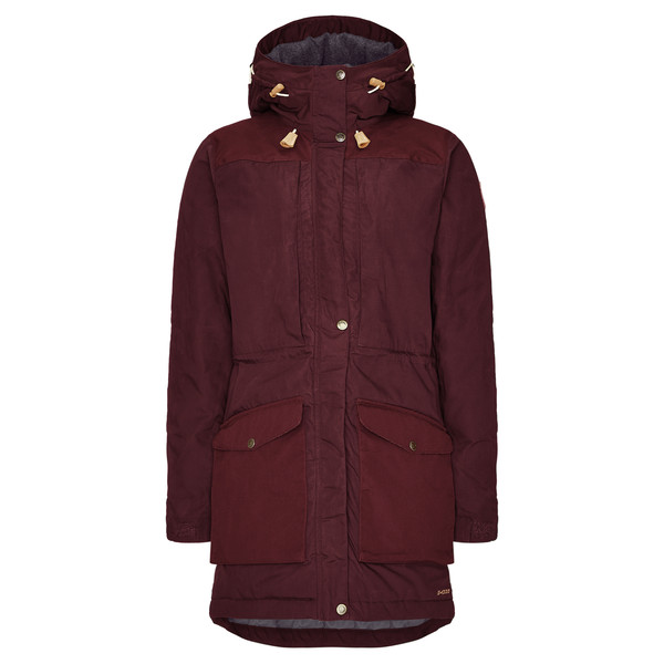 Fjällräven Singi Wool Padded Parka W - Dark Garnet - Naiset - L