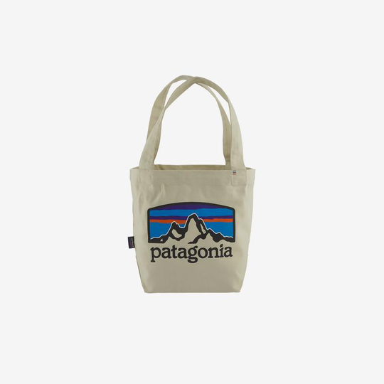 Patagonia Mini Tote kangaskassi luomupuuvillasta, Fitz Roy Horizons: Bleached Stone