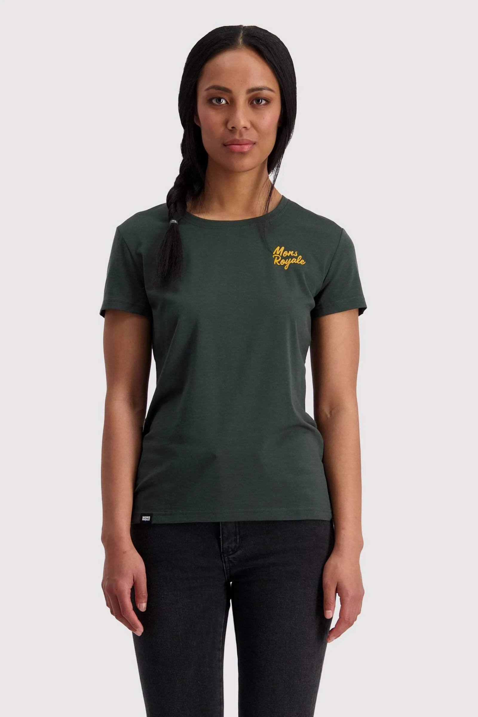 Icon W Tee Tummanvihreä XS