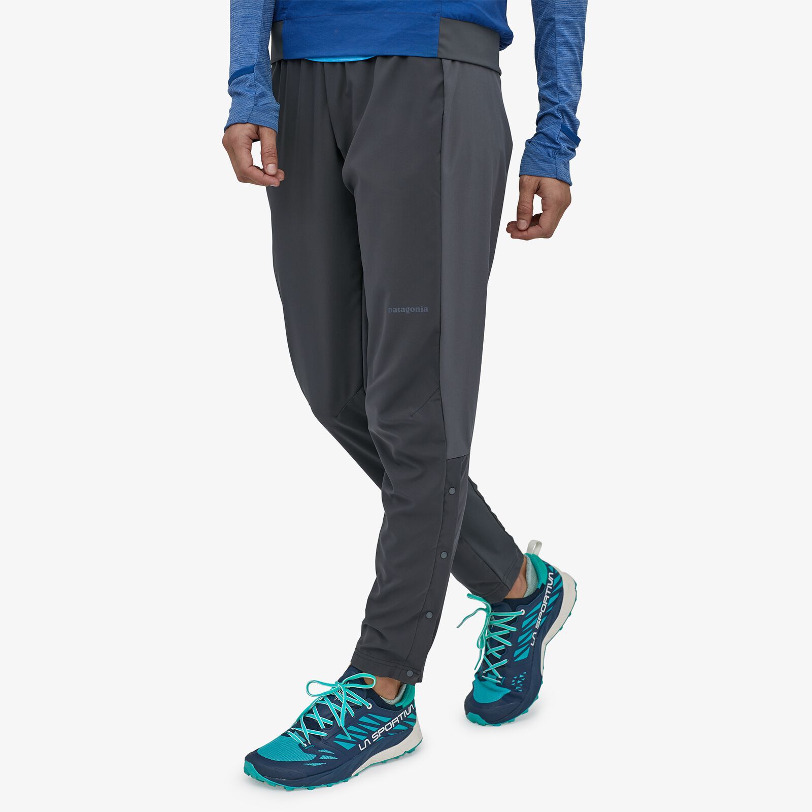 Patagonia Naisten Strider Pro Juoksuhousut - Kierrätettyä polyesteria, Smolder Blue / XS