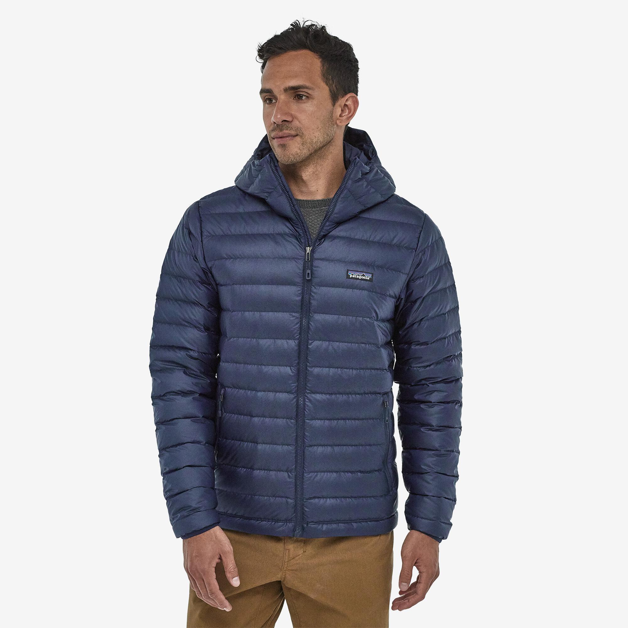 Miesten Down Sweater Hoody - Hupullinen untuvatakki, Classic Navy / S