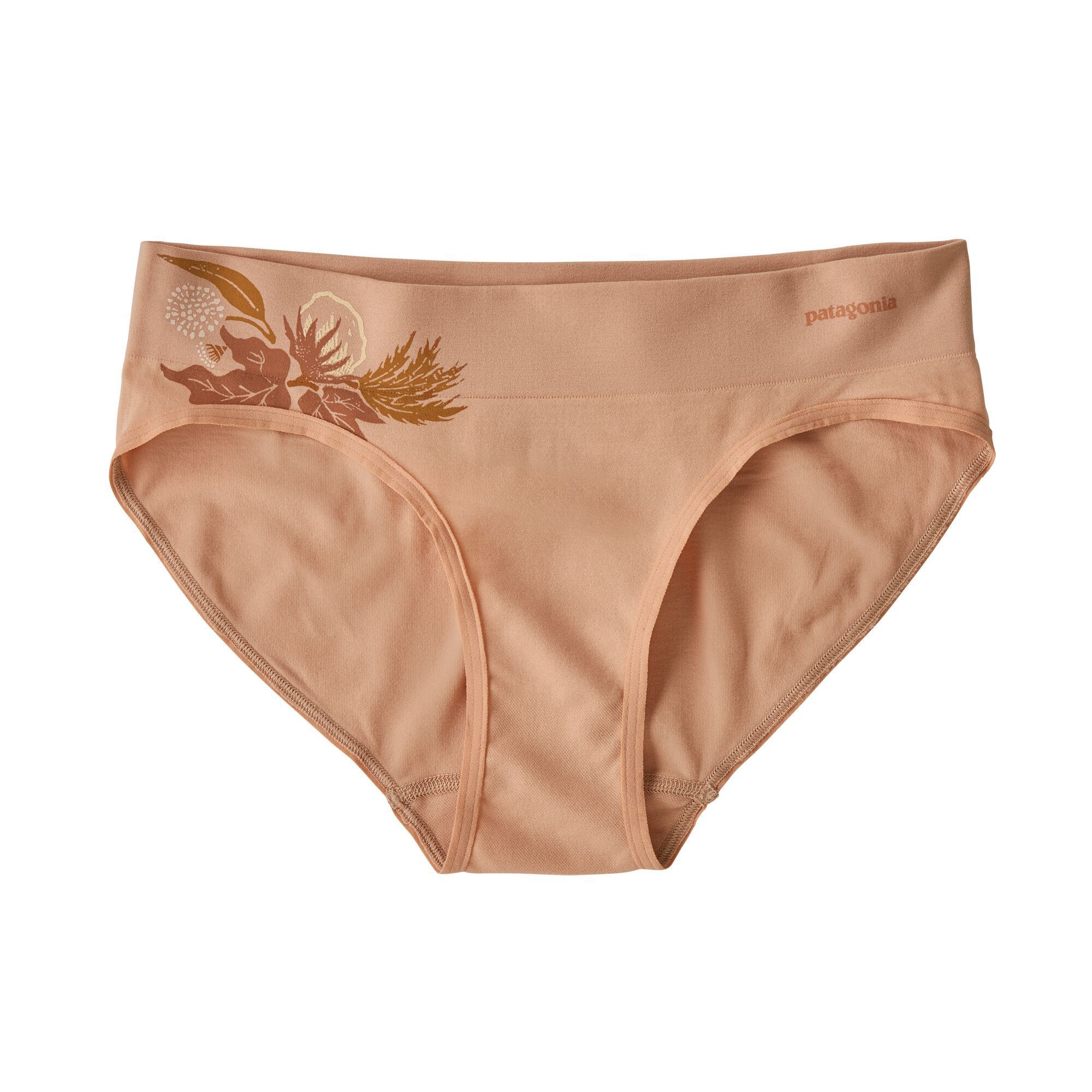Patagonia Naisten Active Hipster-alushousut -Kierrätettyä Nylonia, Cotton Flora Graphic: Scotch Pink / S