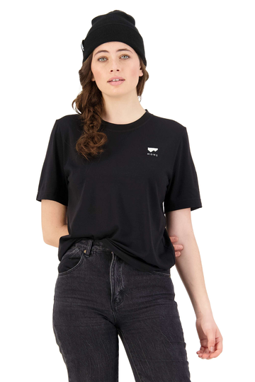 Mons Royale Naisten Icon Relaxed T-paita merinovillasta, Black / S