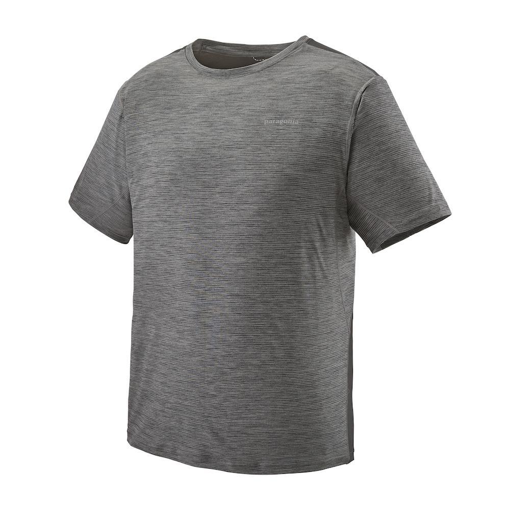 Patagonia Miesten Airchaser Tekninen Urheilu T-paita, Forge Grey - Feather Grey X-Dye / S