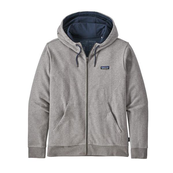 Patagonia Miesten P-6 Label French Terry Vetoketjuhuppari, Feather Grey / S