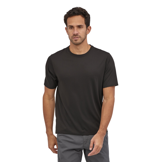 Patagonia Miesten Cap Cool Daily T-Paita - Kierrätettyä polyesteria, Black / XS